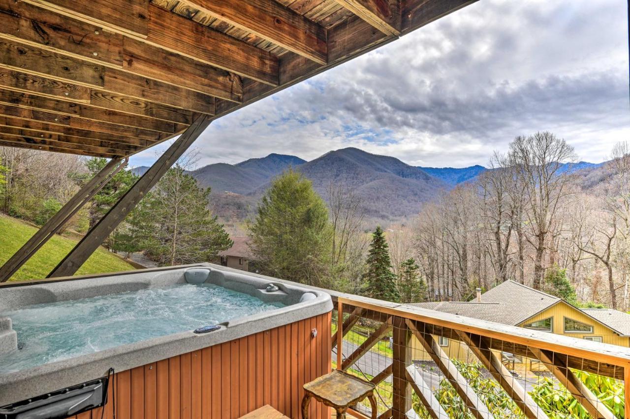 Best Location - Maggie Valley Cabin With Hot Tub! Ngoại thất bức ảnh
